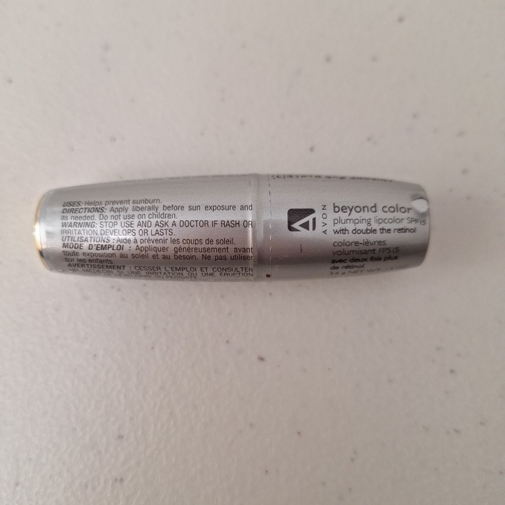 NEW AVON Beyond Color Plumping Lip‎ Color SPF 15 Double Retinol - RAMBLIN ROSE